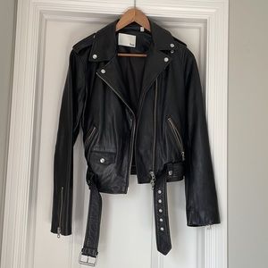 Lennon Leather Biker Jacket